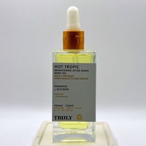 TRULY Hot Tropic Brightening After Shave Body Oil Pineapple‎ Glycerin 3.1 oz